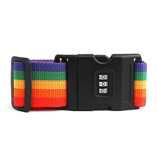 cinturino color arcobaleno bagaglio cintura con codice (trucco) Blocco