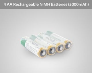 Review on 4 AA Rechargeable NiMH Batteries (3000mAh) Deal