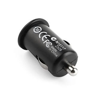 USD $ 1.99   1000mA Mini USB Car Charging Adapter for iPhone 4 Black