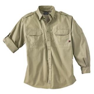 Woolrich Elite Khaki Long Sleeve Shirt