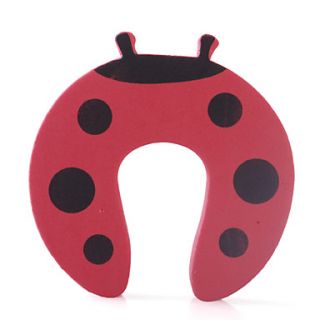 Red Ladybug Style Door Stopper Children Safety Tool