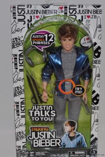 New Justin Bieber Talking Doll 12 Phrases in His Own Voice