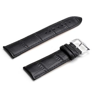EUR € 2.75   unisex genuina orologio cinturino in pelle 24mm (nero
