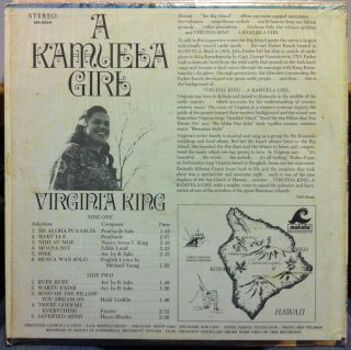VIRGINIA KING a kamuela girl LP Mint  MS 2064 Vinyl Hawaii Exotica