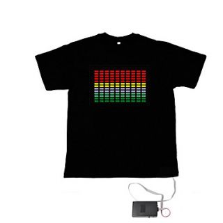 Sound und Musik aktiviert el Visualizer vu Spektrum Tänzer T Shirt (4