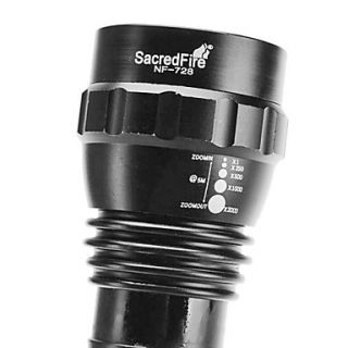 SacredFire NF 728 foco ajustável Zoom Cree Q5 lanterna LED (3W, 200LM