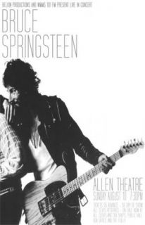 Bruce Springsteen 1976 Cleveland Concert Poster