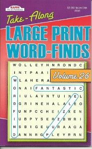 Kappa Take Along Large Print Wordsearch Word Finds Puzzle Book Volume