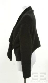 Donna Karan Black Cashmere Oversized Collar Sweater Size P S