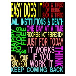 Wall Art  Posters  12 STEP SLOGANS Poster