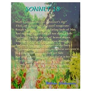 Wall Art  Posters  Shakespeare Sonnet 18 Poster