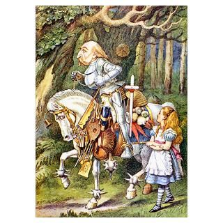 ALICE AND THE WHITE KNIGHT Wall Art Poster