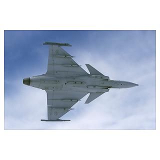 Posters  Saab JAS 39 Gripen fighter of the Swedish Air Forc Poster