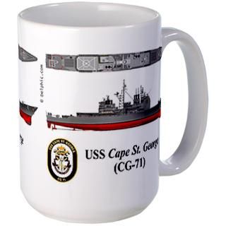 USS Cape St. George Large Mug Large Mug