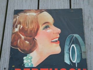 Kate Smith Pertussin Cough Medicine 1930s Cardboard Store Display