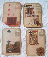 47 Antique 1800s Playing Cards Symbolic Images Forecasting Fortune