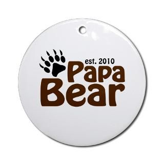 Papa Bear Claw 2010 Ornament (Round)