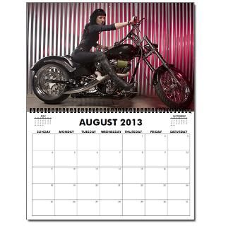 Oversized Motorcycle 2013 Wall Calendar by shootshirts