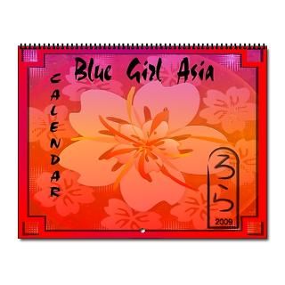 Blue Girl Asian Wall Calendar 2010  Blue Girl Orient by Elledeegee