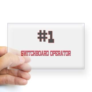 Number 1 SWITCHBOARD OPERATOR Rectangle Decal for $4.25