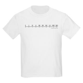 Binary Number Line Kids T Shirt T Shirt by classicgeek