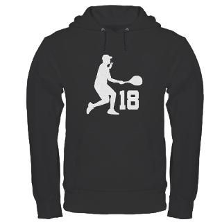 Tennis Uniform Number 18 Player Hoodie