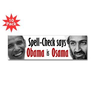 Obama Osama Bumper Sticker (10 pk)