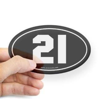 Number Twenty One Stickers  Car Bumper Stickers, Decals