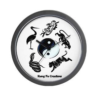animal Kung Fu logo Wall Clock for $18.00