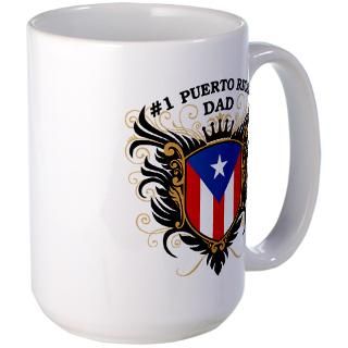 Gifts  #1 Drinkware  Number One Puerto Rican Dad Mug