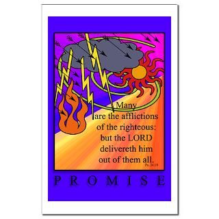 PSALMS 3419 Mini Poster Print  SPIRITUAL THOUGHTS/SCRIPTURE