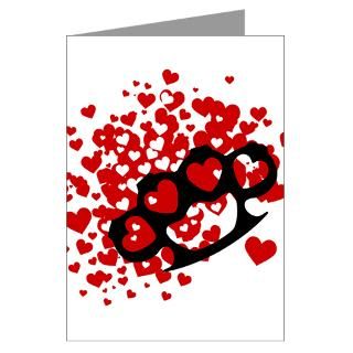 Anti Greeting Cards  Love Knuckles Greeting Cards (Pk of 10