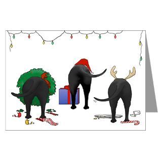 Black Greeting Cards  Black Labrador Christmas Cards (Pk of 10