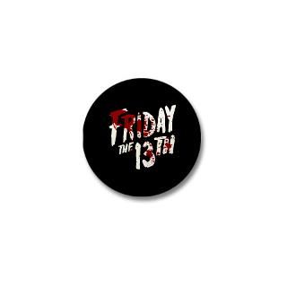 Bloody Gifts  Bloody Buttons  Friday the 13th Logo Mini Button