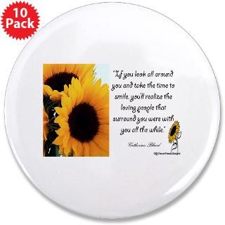 Aunt Gifts  Aunt Buttons  Sunflower Quote 3.5 Button (10 pack)