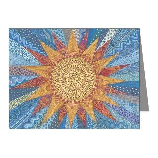 Abstract Sun Note Cards  A Quilt Of Sunshine Note Cards (Pk of 10