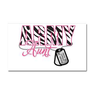 Gifts  Army Car Accessories  Zebra Army Aunt Car Magnet 20 x 12
