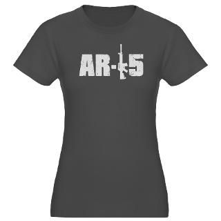 AR 15 Womens Fitted T Shirt (dark)