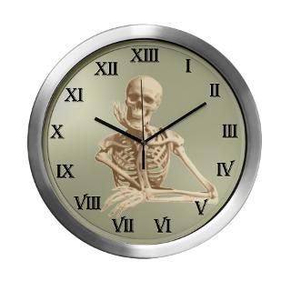 13 Hour Skeleton Clock Modern Wall Clock for
