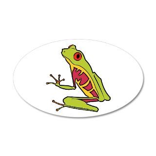 Amphibian Gifts  Amphibian Wall Decals  Red Eyed Tree Frog 22x14