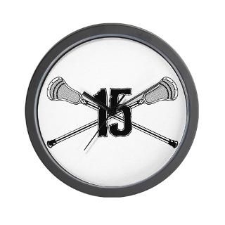 Lacrosse Number 15 Wall Clock for $18.00