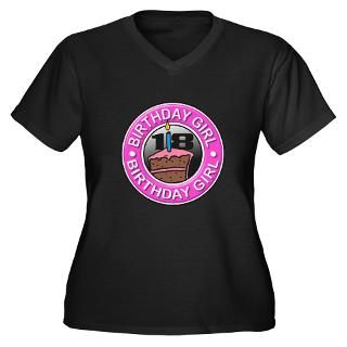 Birthday Girl 18 Years Old Plus Size T Shirt