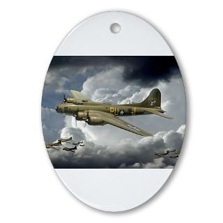 Force Gifts  Air Force Seasonal  B 17 Lady Luck Ornament (Oval