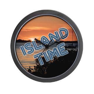 Island Time Sunset Wall Clock for $18.00
