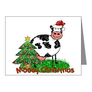 Gifts  Bovine Note Cards  Christmas Cow Note Cards (Pk of 20