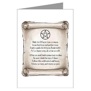Gifts  Pagan Greeting Cards  Wiccan Law Greeting Cards (Pk of 20
