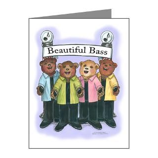 Cappella Note Cards  Bass, Female   Harmony Note Cards (Pk of 20