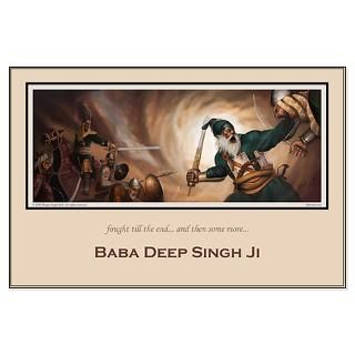 Baba Deep Singh Poster 23 X 35  Sikhi Art