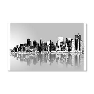 York Gifts  New York Wall Decals  NYC B/W 38.5 x 24.5 Wall Peel