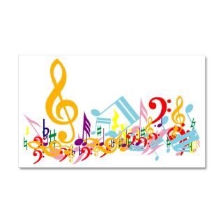 Apprigio Wall Decals  Colorful musical notes 38.5 x 24.5 Wall Peel